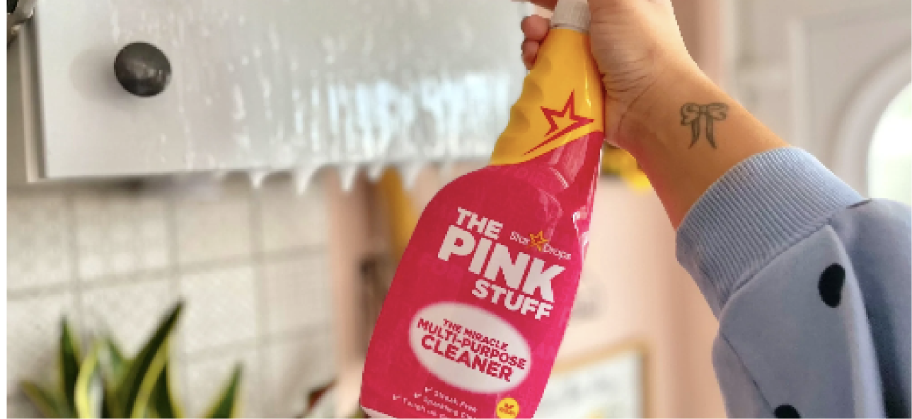 The Pink Stuff cleaning paste with more than 110,000